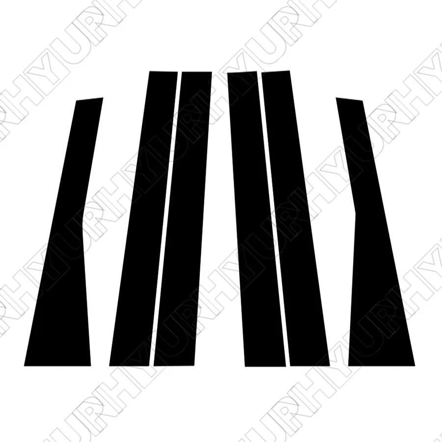 Set of 2 Door Window Pillar Post Covers for Jeep Grand Cherokee (2011–2021)