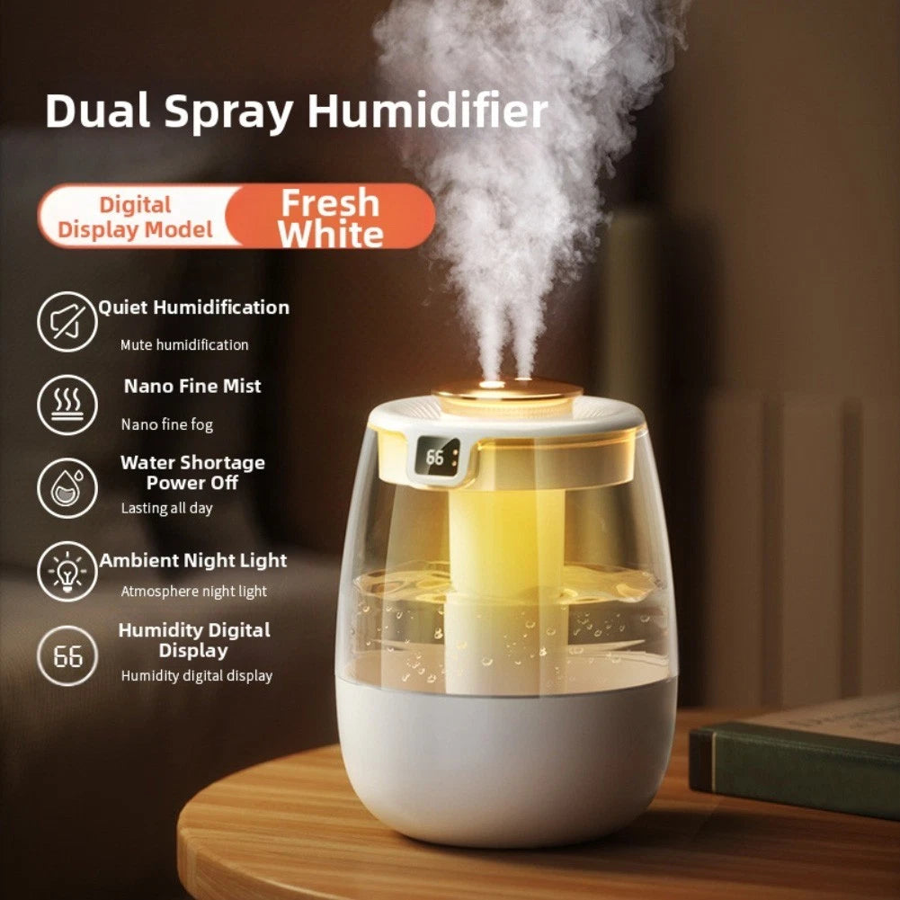 Compact USB Desktop Humidifier for Large Capacity Air Circulation