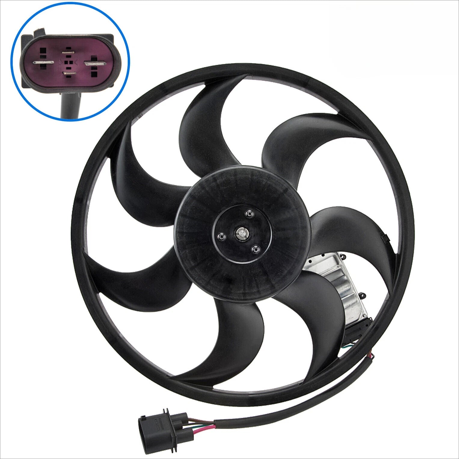 Right Side Engine Cooling Fan Motor 7L0959455G for Porsche Cayenne (2003–2010)