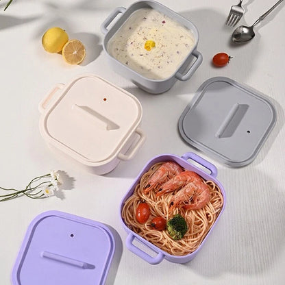Smooth Silicone Microwave Steamer for Easy Rinse and Compact Storage