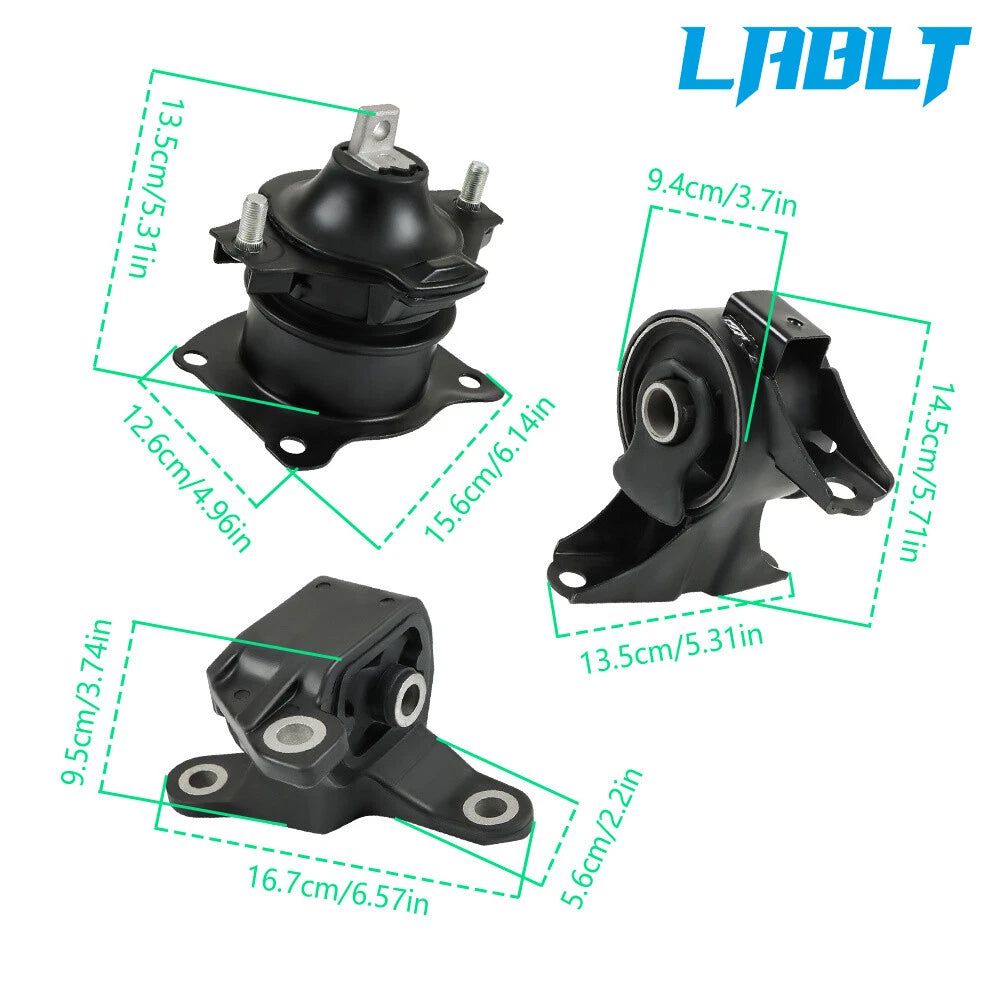 4X Engine Motor & Trans Mount for Acura MDX (2010–2013) V6 3.7L