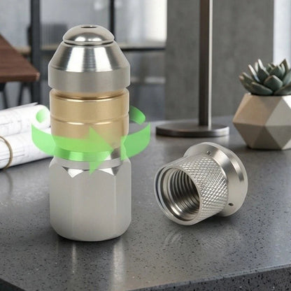 2X Stainless Steel Pressure Washer Nozzle for 360 Degree Rotation