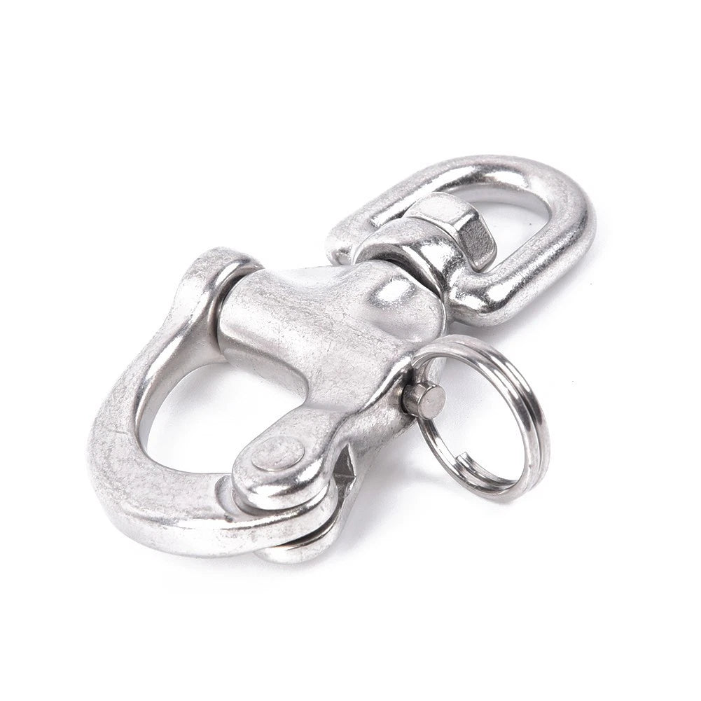 Silver Swivel Snap Shackle 70mm for Marine Boat Hardware