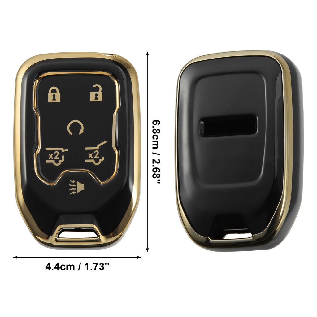 Smart Key Fob Cover Case for GMC Terrain (2017–2021) 6 Button Black