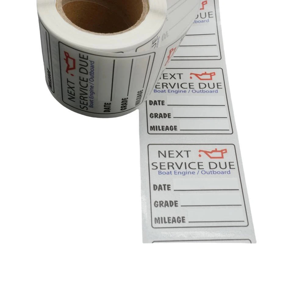 200 Pcs Oil Change Reminder Stickers for Service Due Decals
