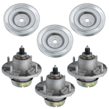 Spindle Assembly with Pulley for John Deere LT133 LT155 LT160 (1998–2006)
