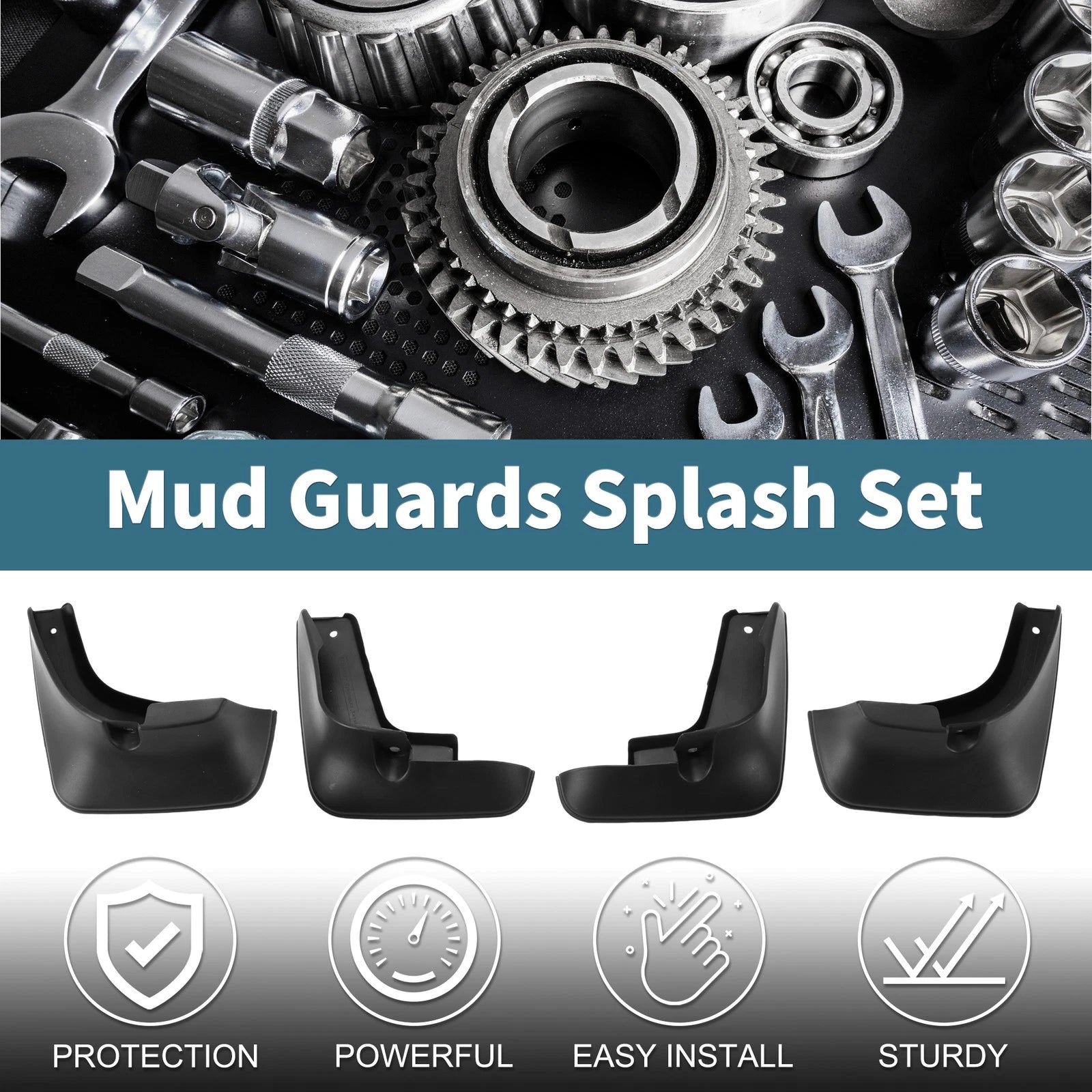 Mud Flaps Splash Guards 1 Set Mud Guards for Toyota Avalon Premio (2001–2006)