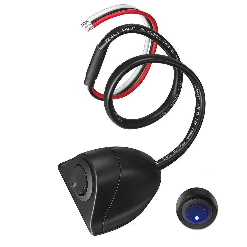 12V Push Button Switch with LED Light for Automotive (IP44 Rated)
