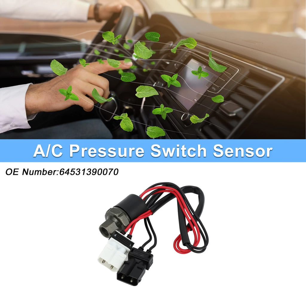 A/C Pressure Switch Sensor Replacement for BMW 525i 2.5L (1989–1995)