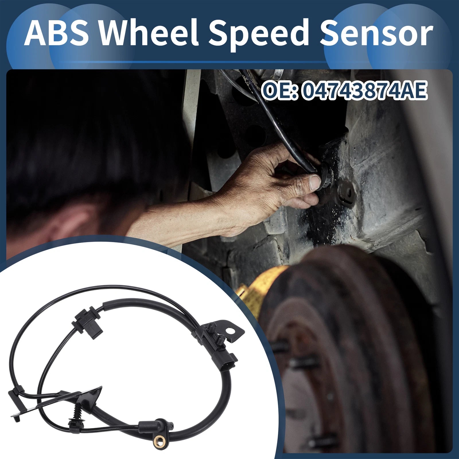 ABS Wheel Speed Sensor Front for Dodge Journey (2012–2020)