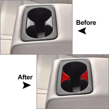 Rear Armrest Water Cup Holder Panel Cover Trim for Kia Stinger (2018–2023)