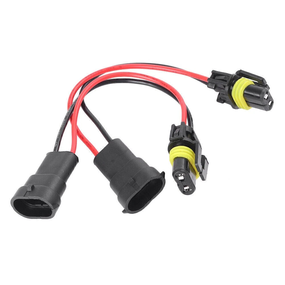 Pair 9006 to H8 H11 Fog Light Conversion Wire Harness Socket Adapter for
