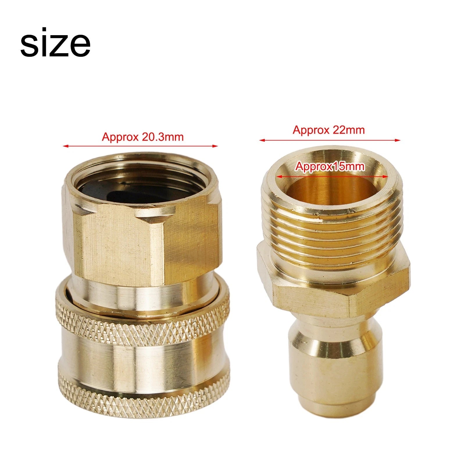 Spout Kit Quick Connect Replacement 3/8 M22 for High Pressure Washer