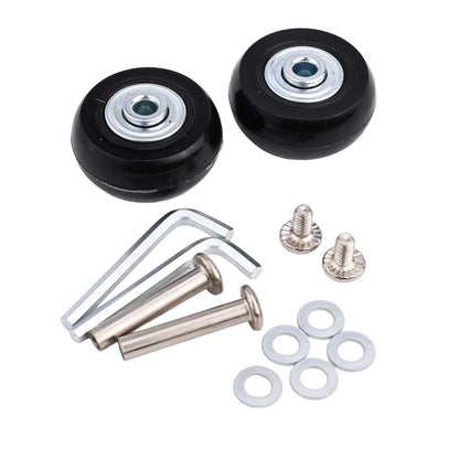 2X Silent Wear Resistant Replacement Wheels for Luggage Roller Skate