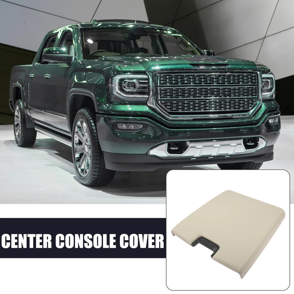 Car Center Console Cover Beige Replacement for Chevrolet Silverado 1500 (2007–2013)