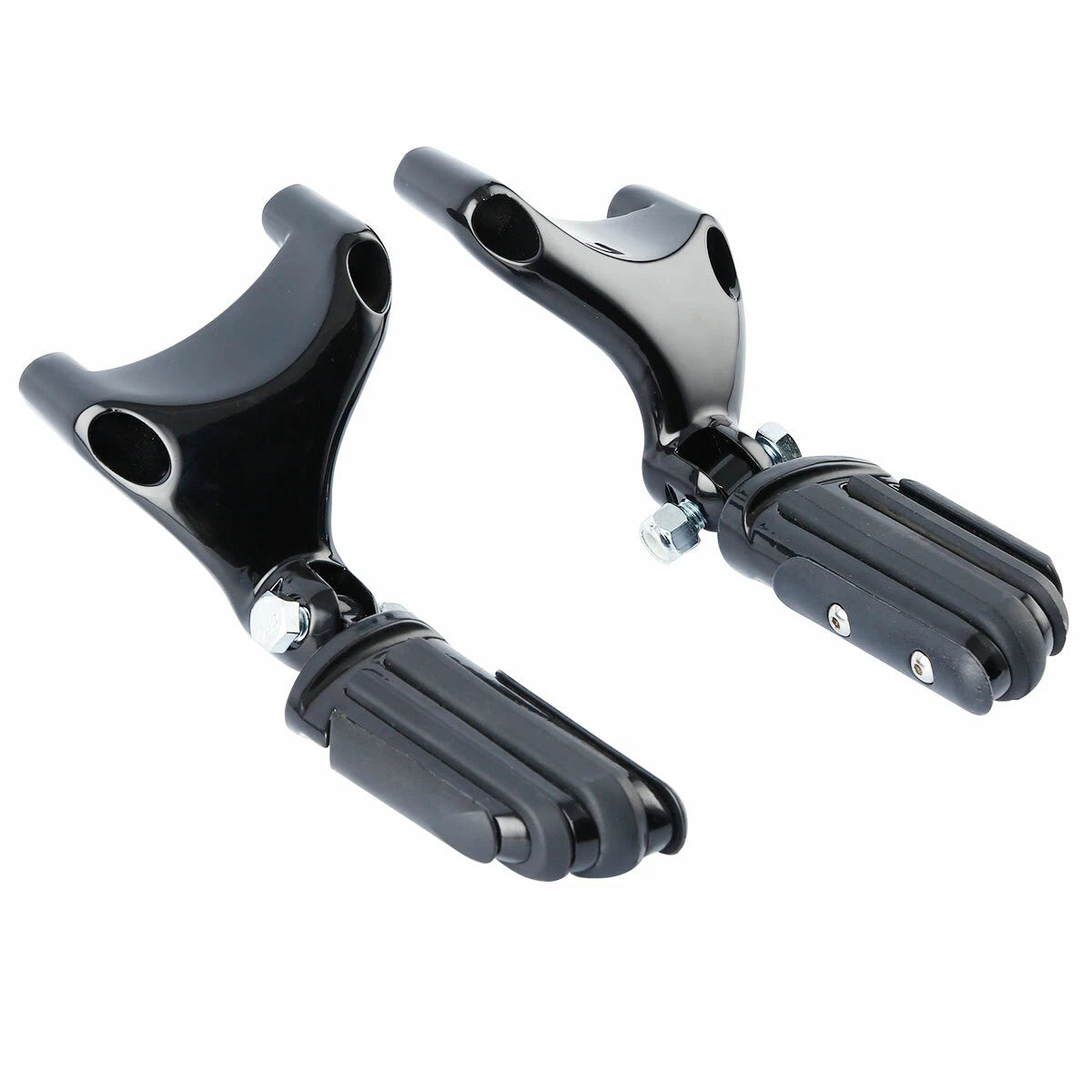 Black Passenger Foot Peg Mount for Harley Sportster Iron XL 883 1200 (2004–2013)