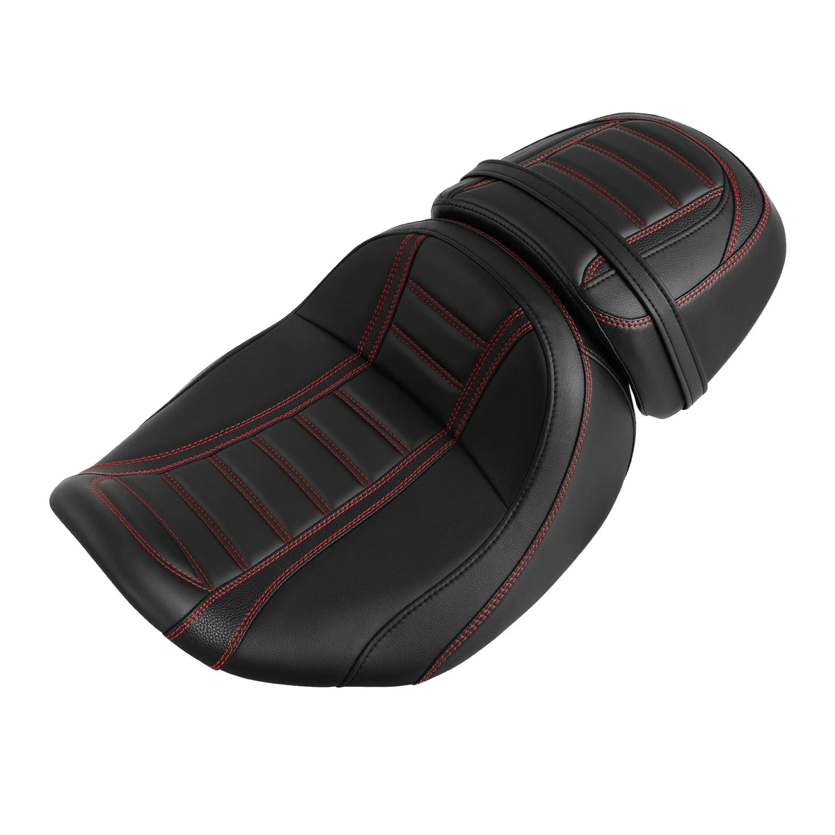 Black Red Driver & Passenger Seat for Harley CVO Street Road Glide (2023–2024)