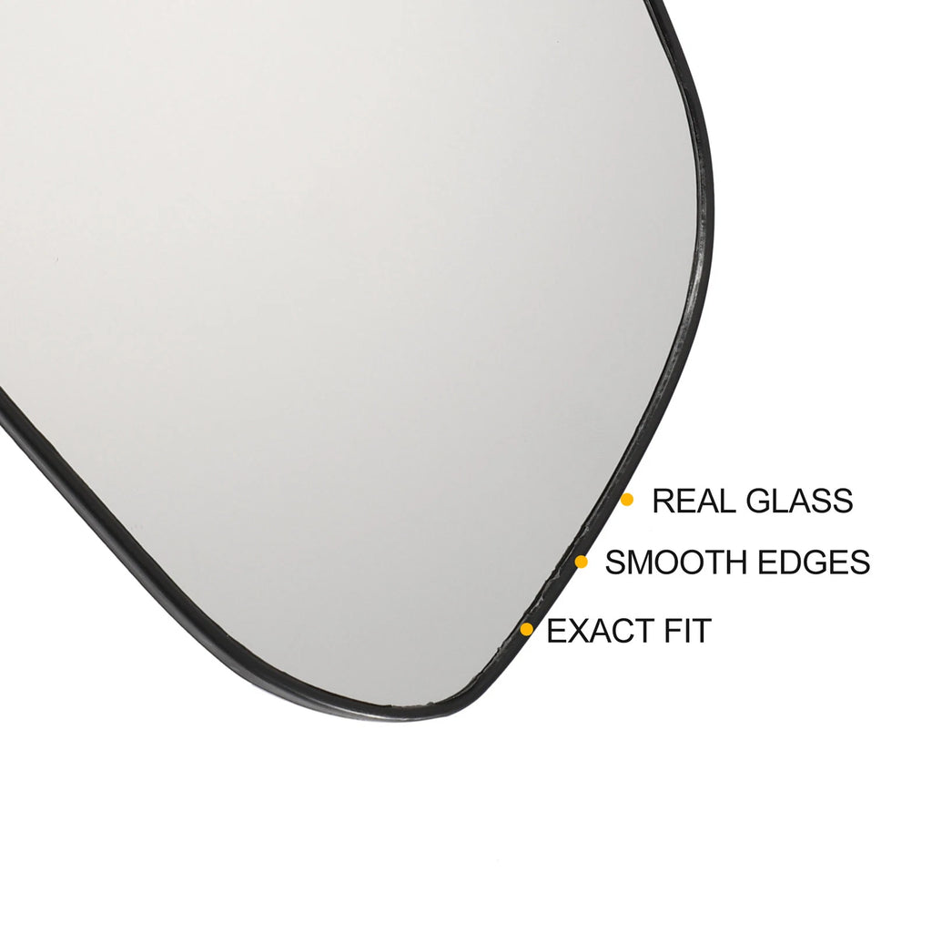 Right Side White Mirror Glass for Hyundai I10 (2013–2019)