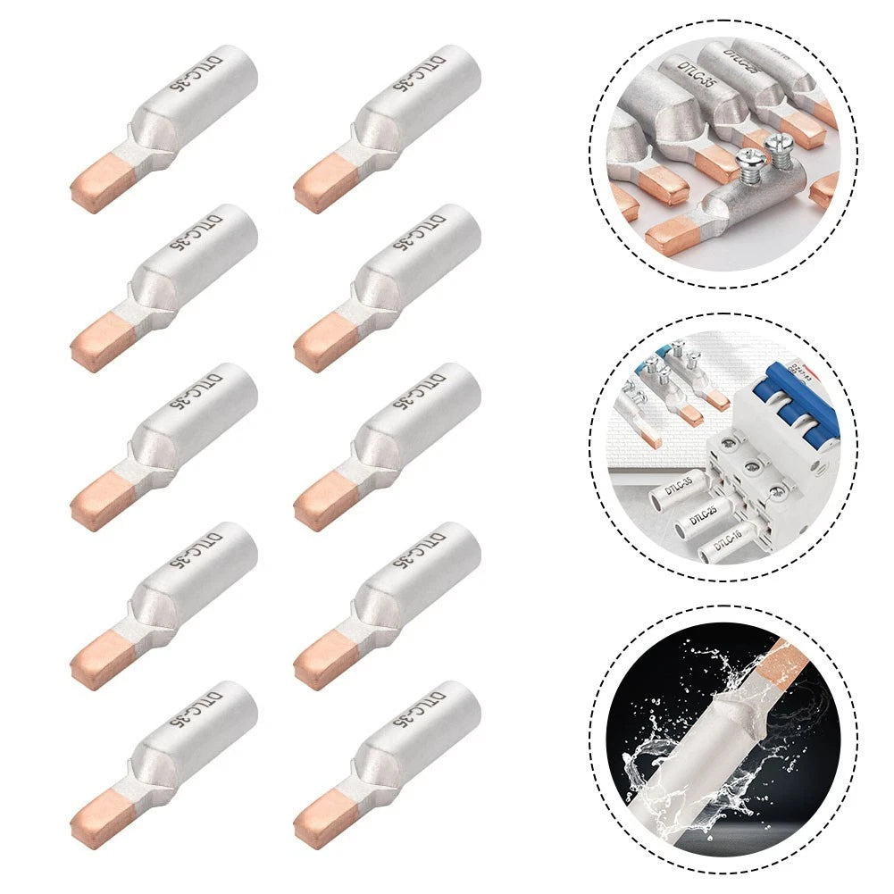 Pack of 10 Copper Aluminum Terminals for Enhanced Project Efficiency