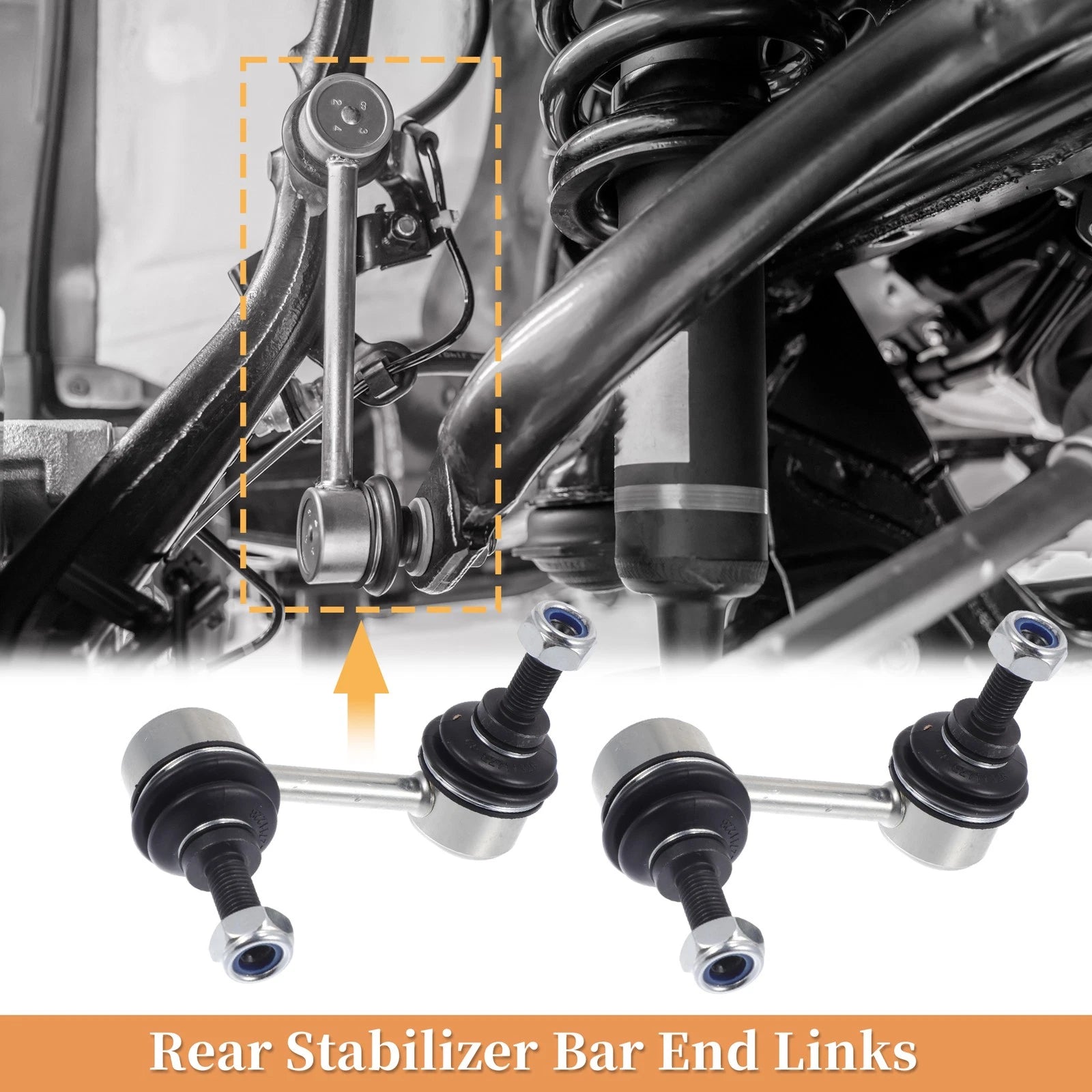 2pcs Rear Stabiliser Sway Bar Link Replacement for Jeep Patriot 2007–2009