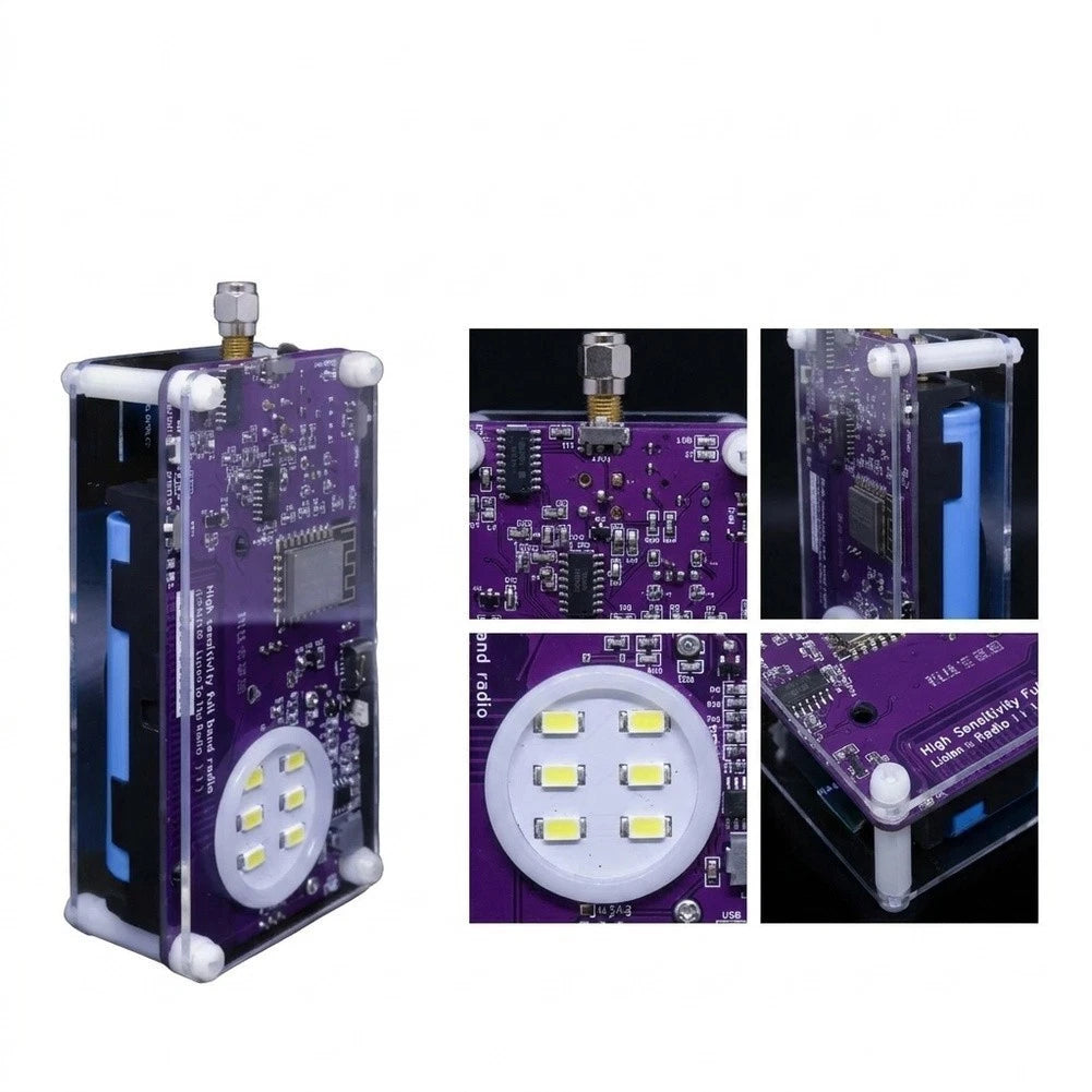 Handheld SSB Transceiver with 6x 0.5W LEDs Stepless Brightness (Max 3W Output)