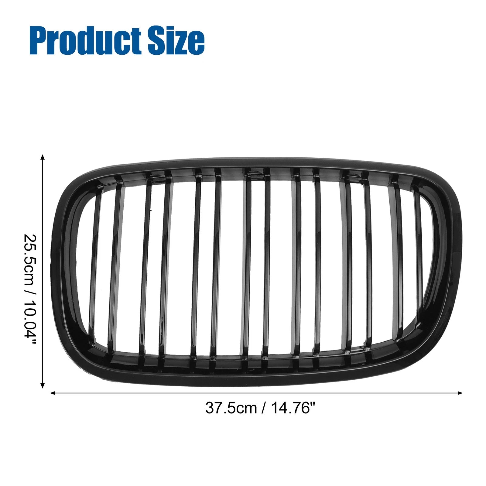 Hood Bumper Grille Pair Front for BMW X5 X6 E70 (2007–2013) Double Slat