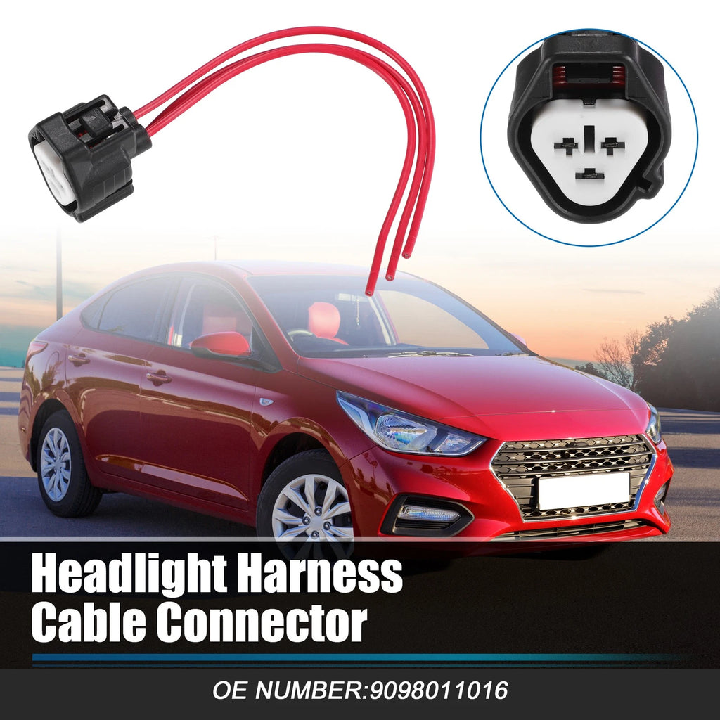 Headlight Harness 3 Pin Connector for Toyota Scion (2005–2015)