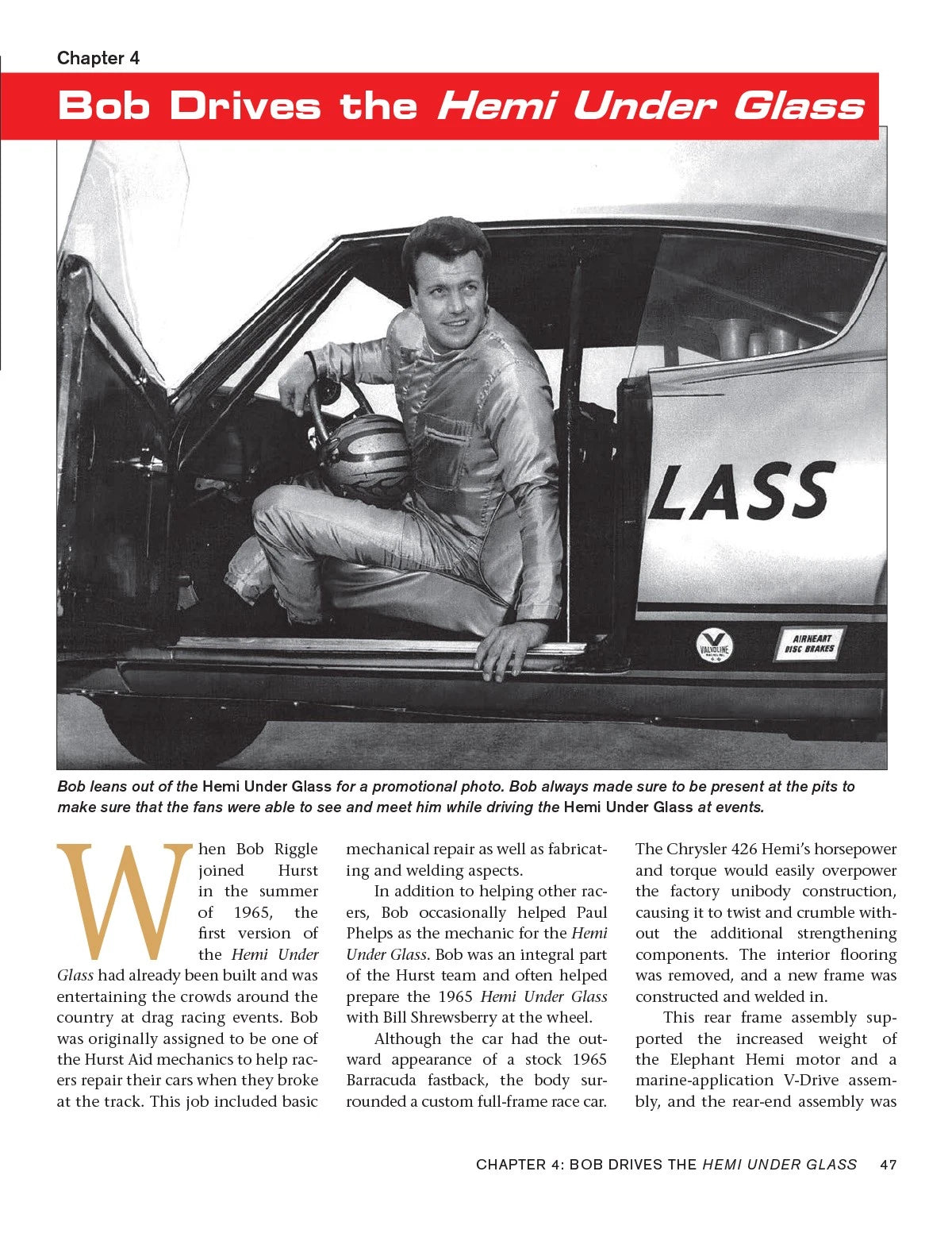 Hemi Under Glass Book for Mopar Barracuda (NHRA, Jay Leno)
