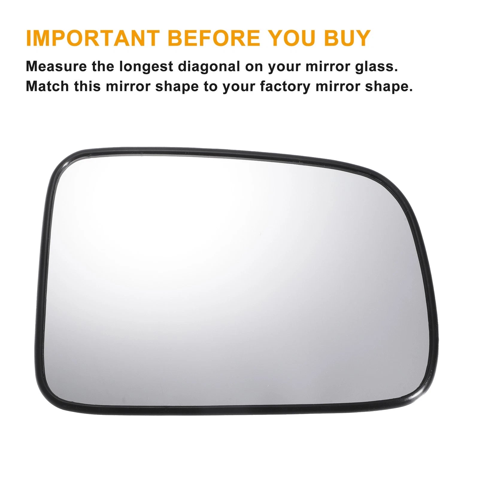 Right Side Mirror Glass w Heated Backing for Honda CR-V (2002–2006)