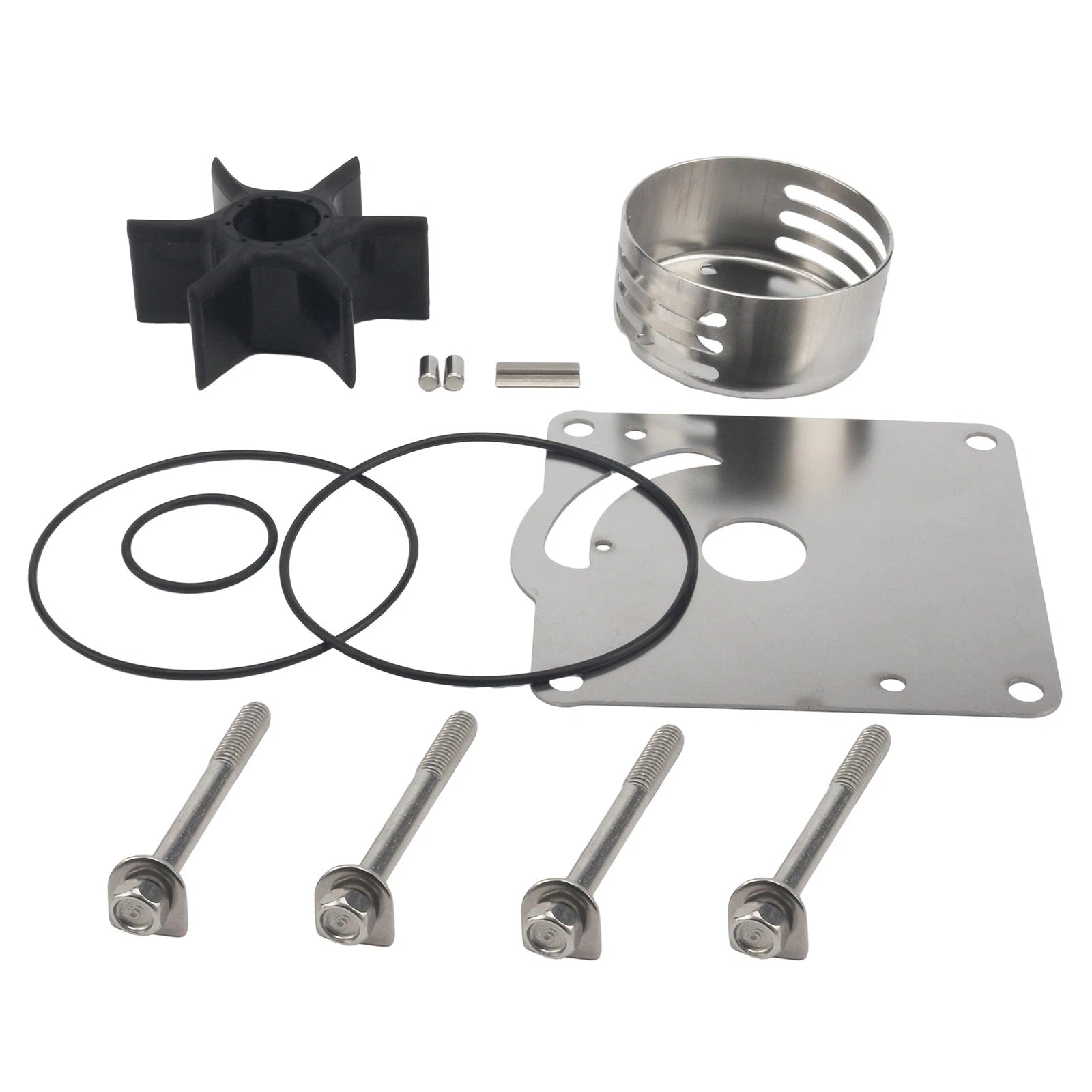Water Pump Impeller Repair Kit for Yamaha 4-Str 425 450 HP Outboard (6GR-W0078-01)