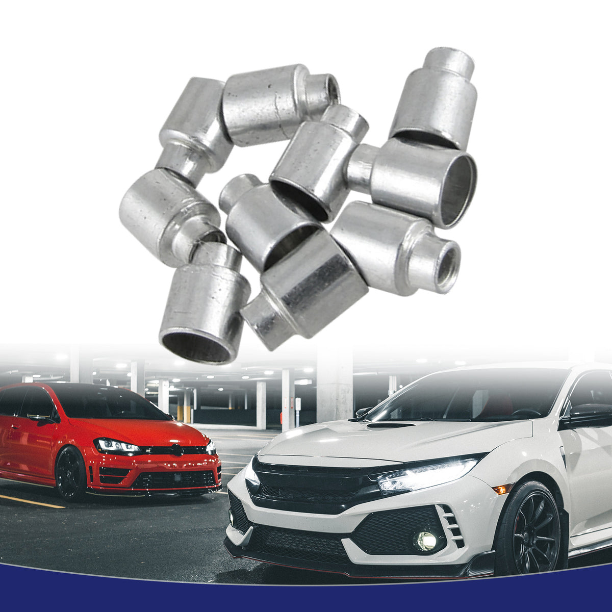 Brake Cable Housing End Cap Ferrules Replacement Kit for Universal (10 Pack)
