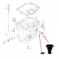 Water Flush Plug Set of 2 with O-Ring Gasket for Suzuki DF25-DF140 (17913-99E12, 09280-13005)