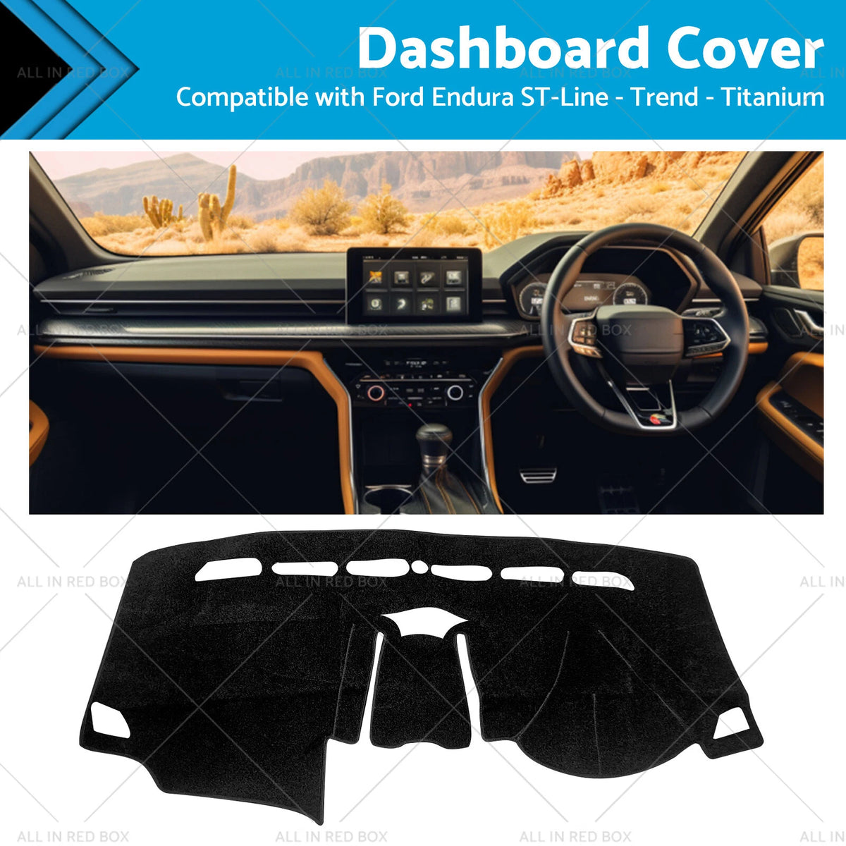 Dash Mat Non-Slip for Ford Endura (2018–2019)