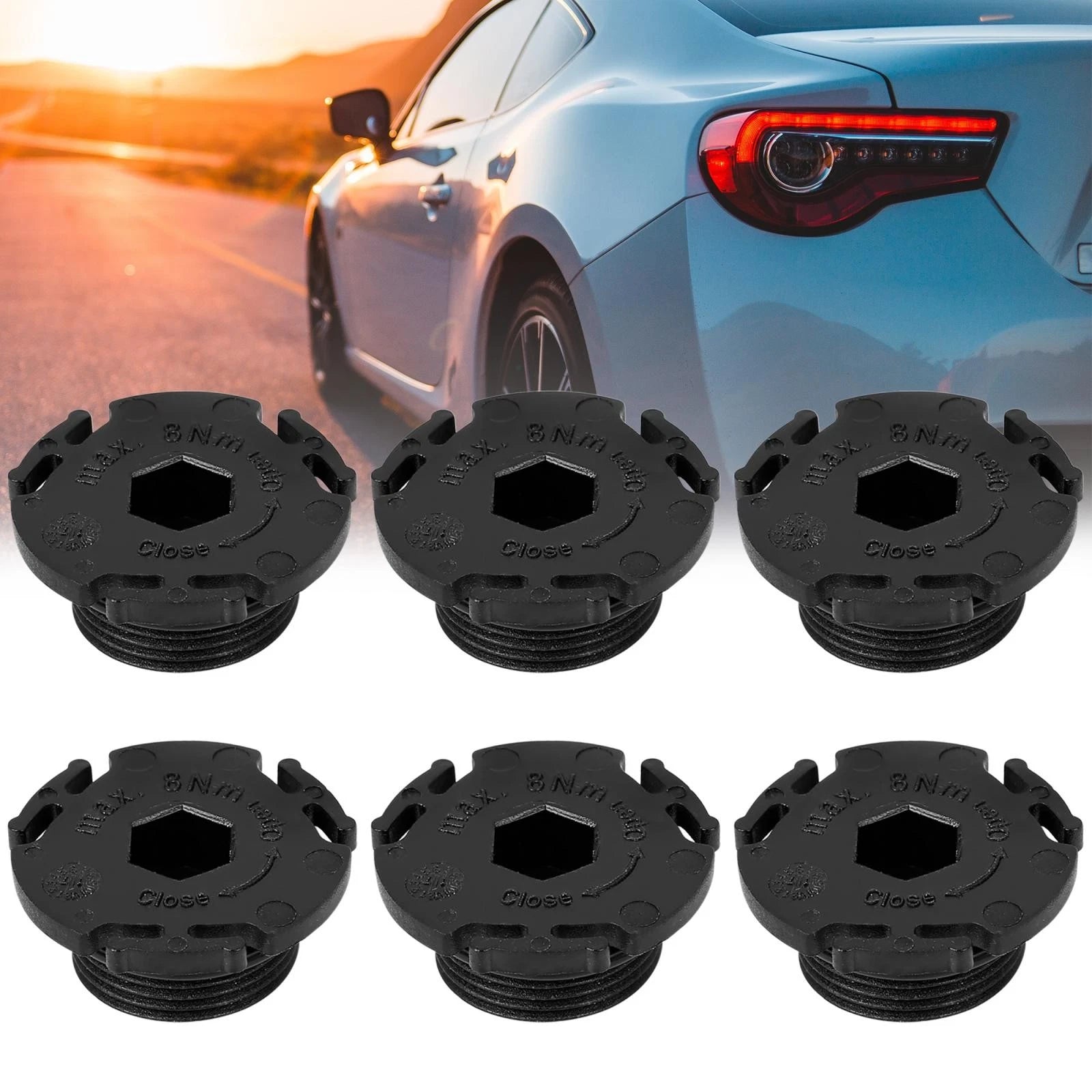 6PCS Engine Oil Drain Plug Replacement for BMW 320i (2013–2015)