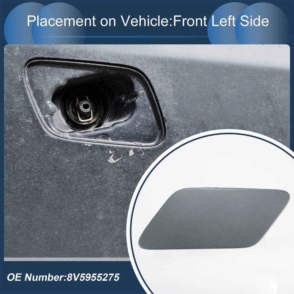 Front Left Washer Nozzle Cover Cap Replacement for Audi A3 8V (2013–2016)