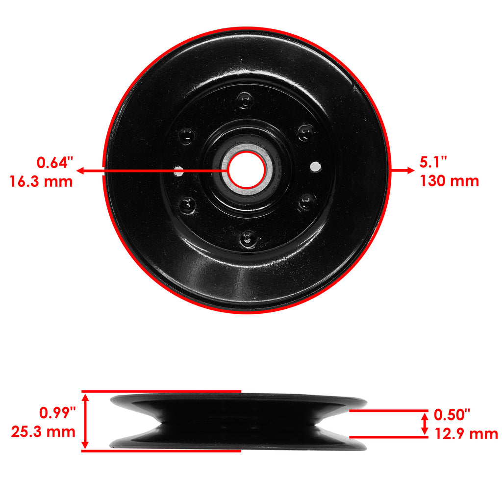 Deck Pulleys Replacement Set for John Deere X330 X350 X354 X370 (42in)