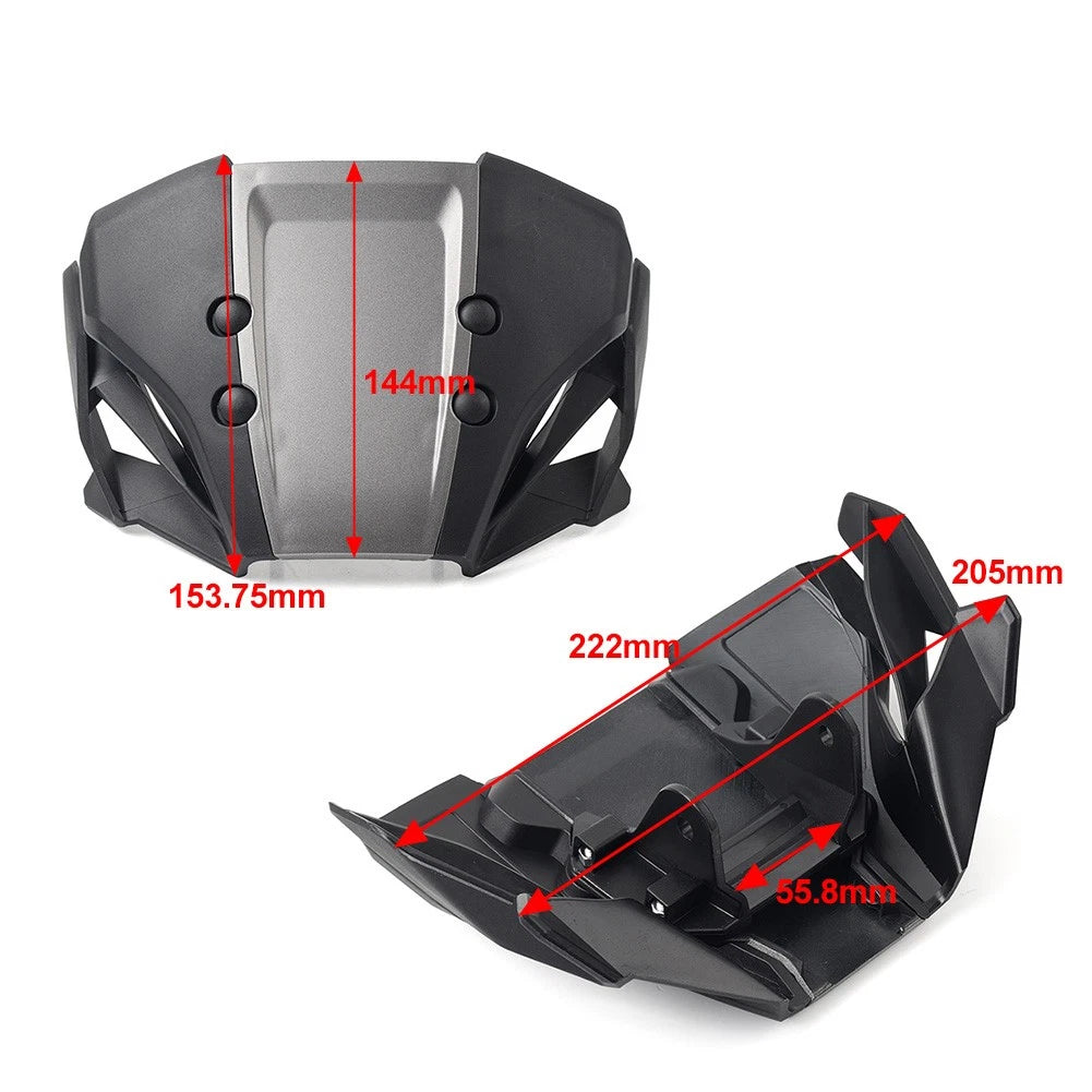 Titanium Front Windshield Visor for Honda CB650R (2019–2023)