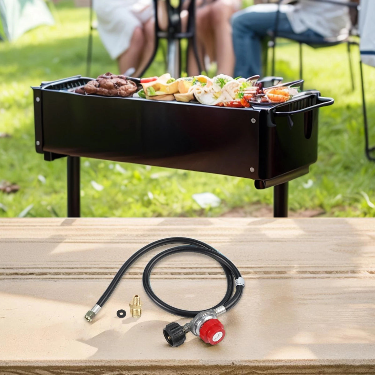 Adjustable Pressure Regulator for Propane Cooking Burners