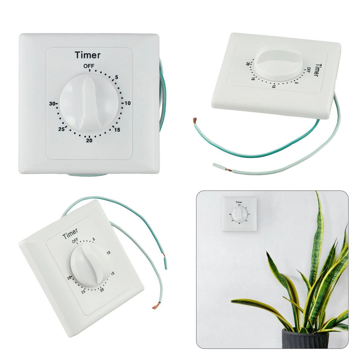 Compact Digital Timer Switch Socket for Household Appliances