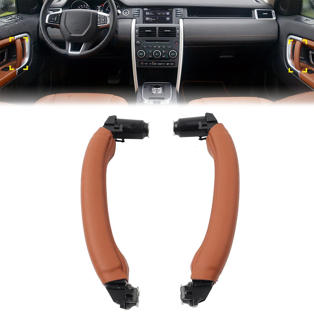 2X Door Leather Pull Handle for Land Rover Discovery (2015–2019)