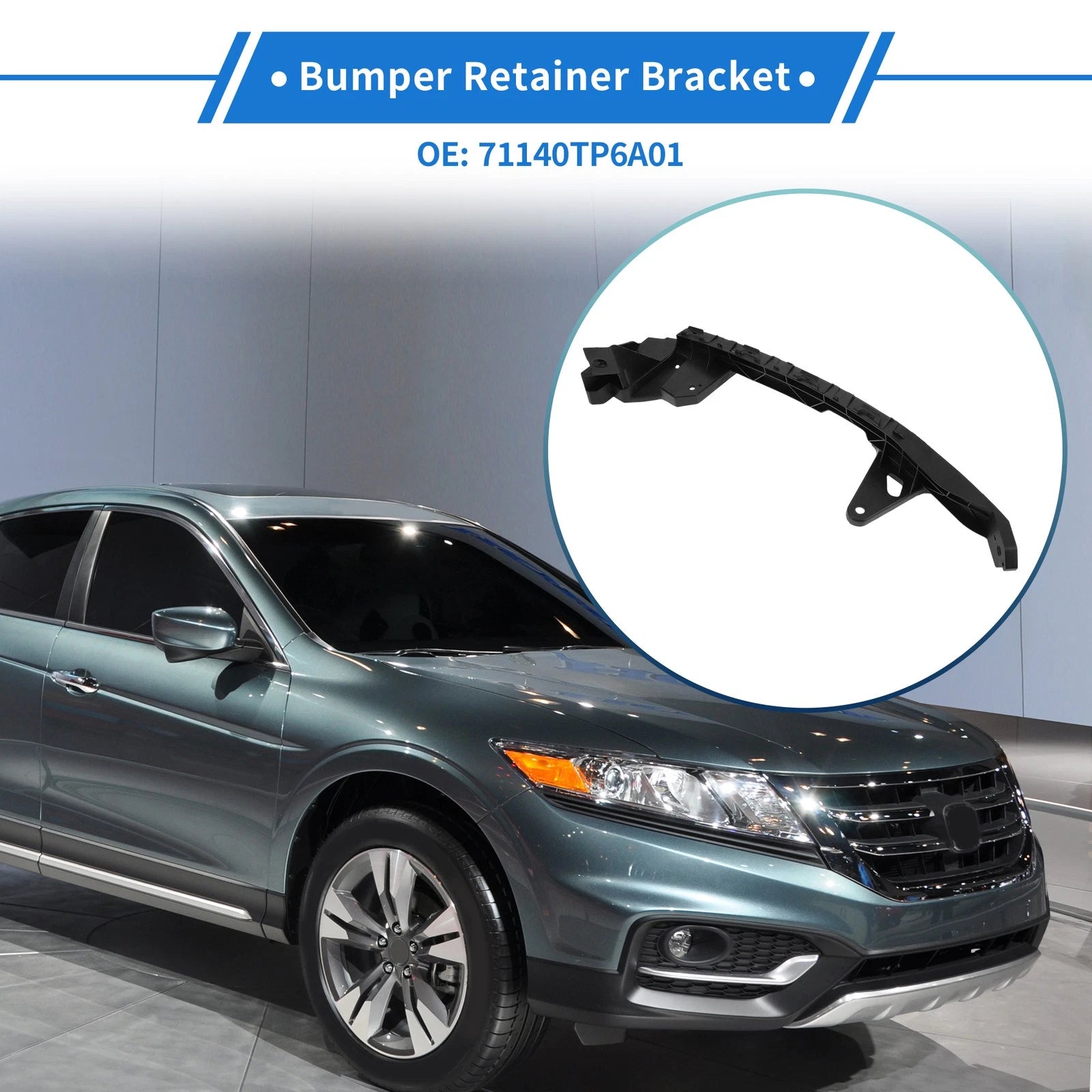 Front Right Bumper Retainer Bracket Replacement for Honda Accord (2013–2017)