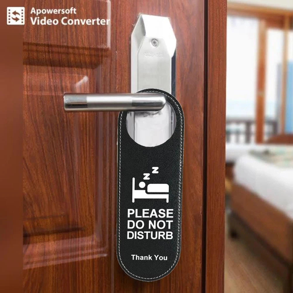 Double-Sided Door Sign for Hotel (No Year Range Specified)