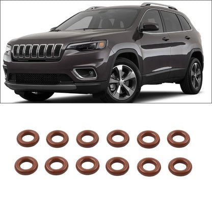 12pcs Fuel Injector O-Ring Seal Kit for Chrysler 300, Jeep Cherokee