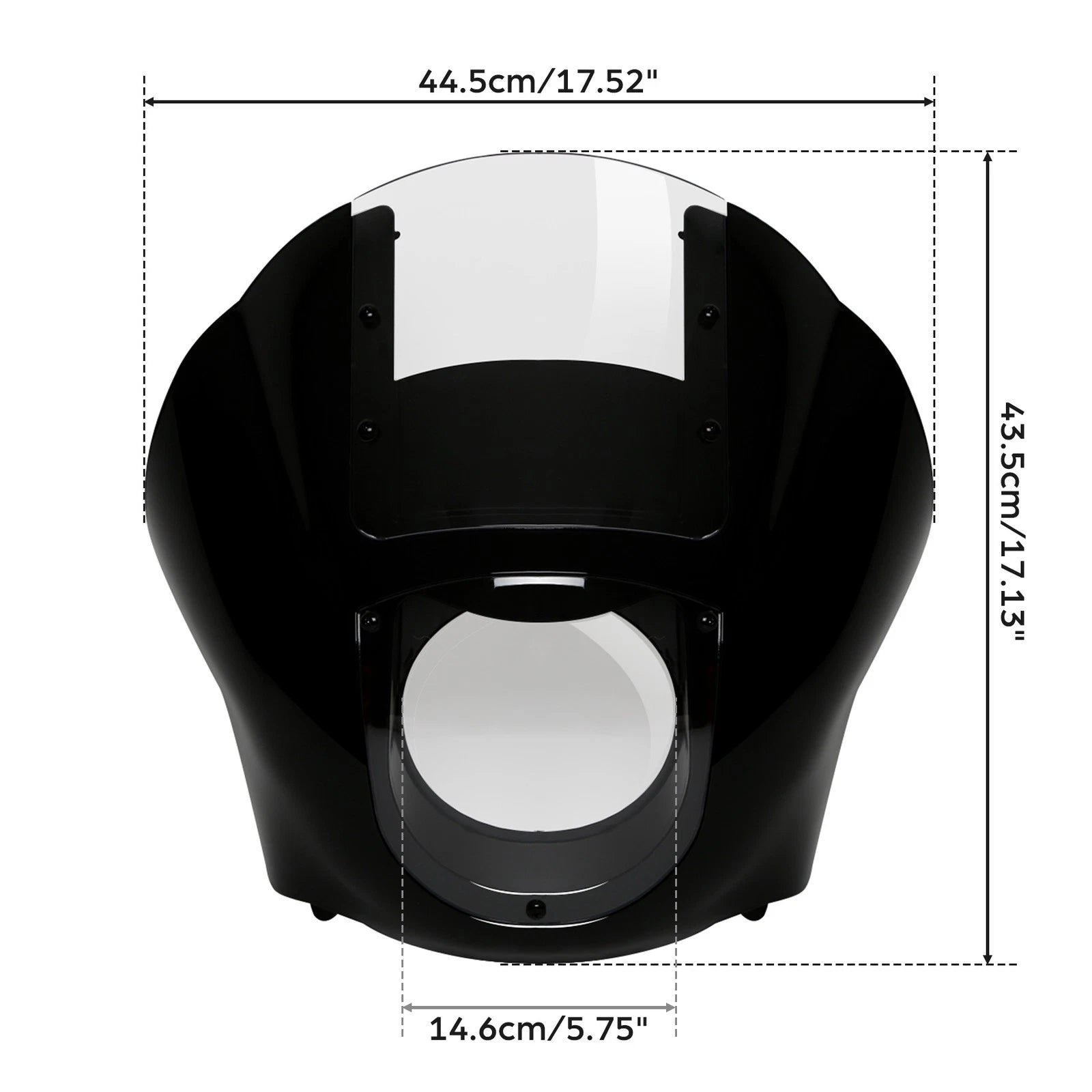 Quarter Fairing Windshield & 49mm Fork Clamp for Harley Dyna (2006–2023)