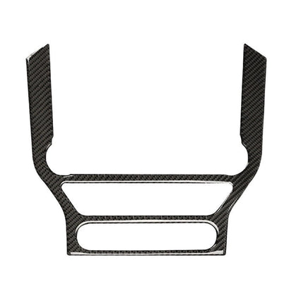 Carbon Fiber Console Decor Trim for Ford Mustang (2015–2019)