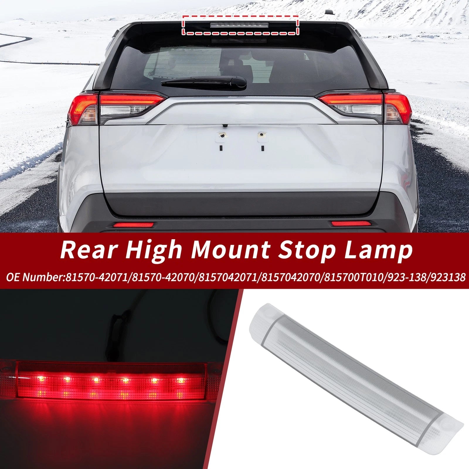 LED Third Brake Light for Toyota Corolla (2009–2013) 81570-42070