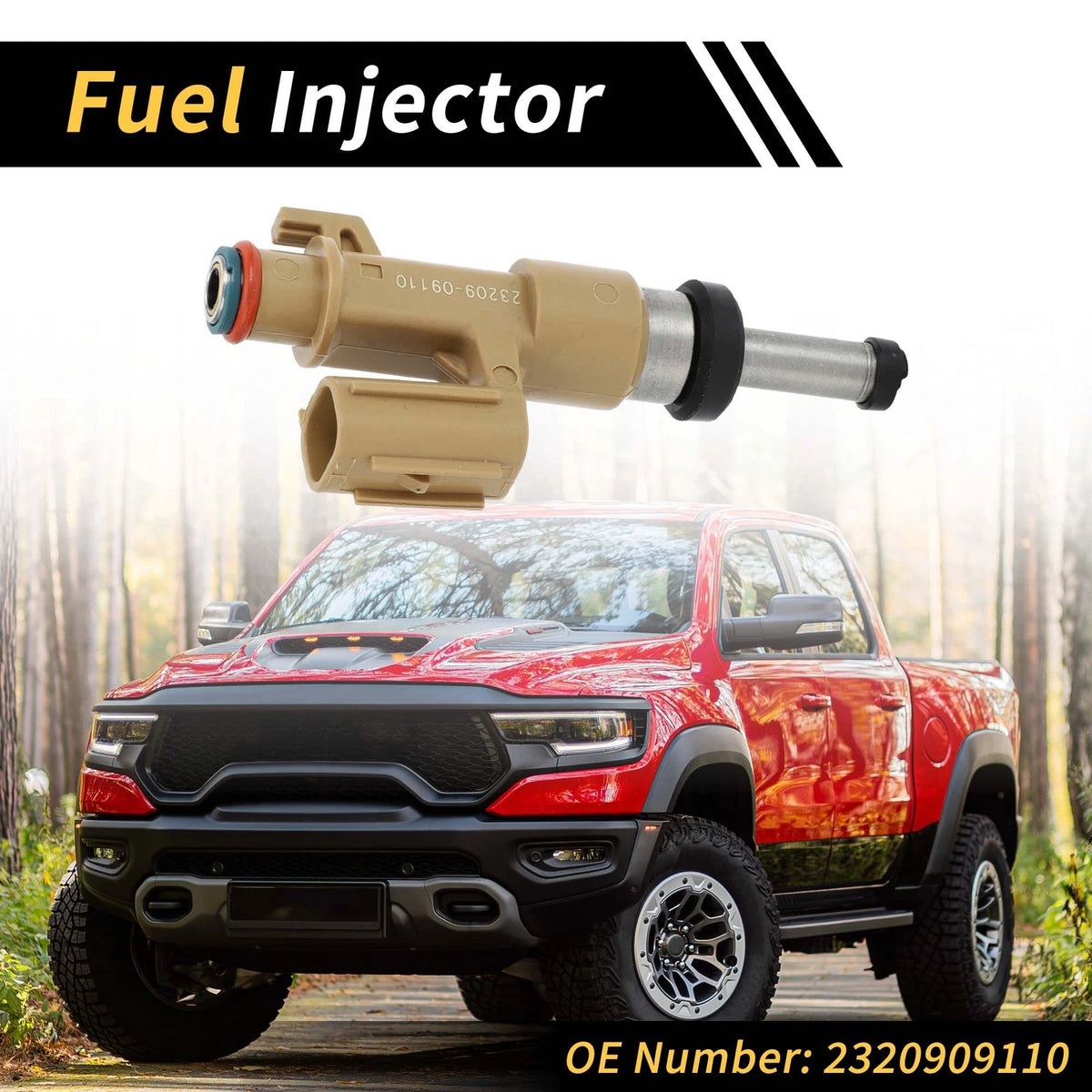 Fuel Injector Replacement for Toyota Tundra (2007–2008) 12 Hole Khaki