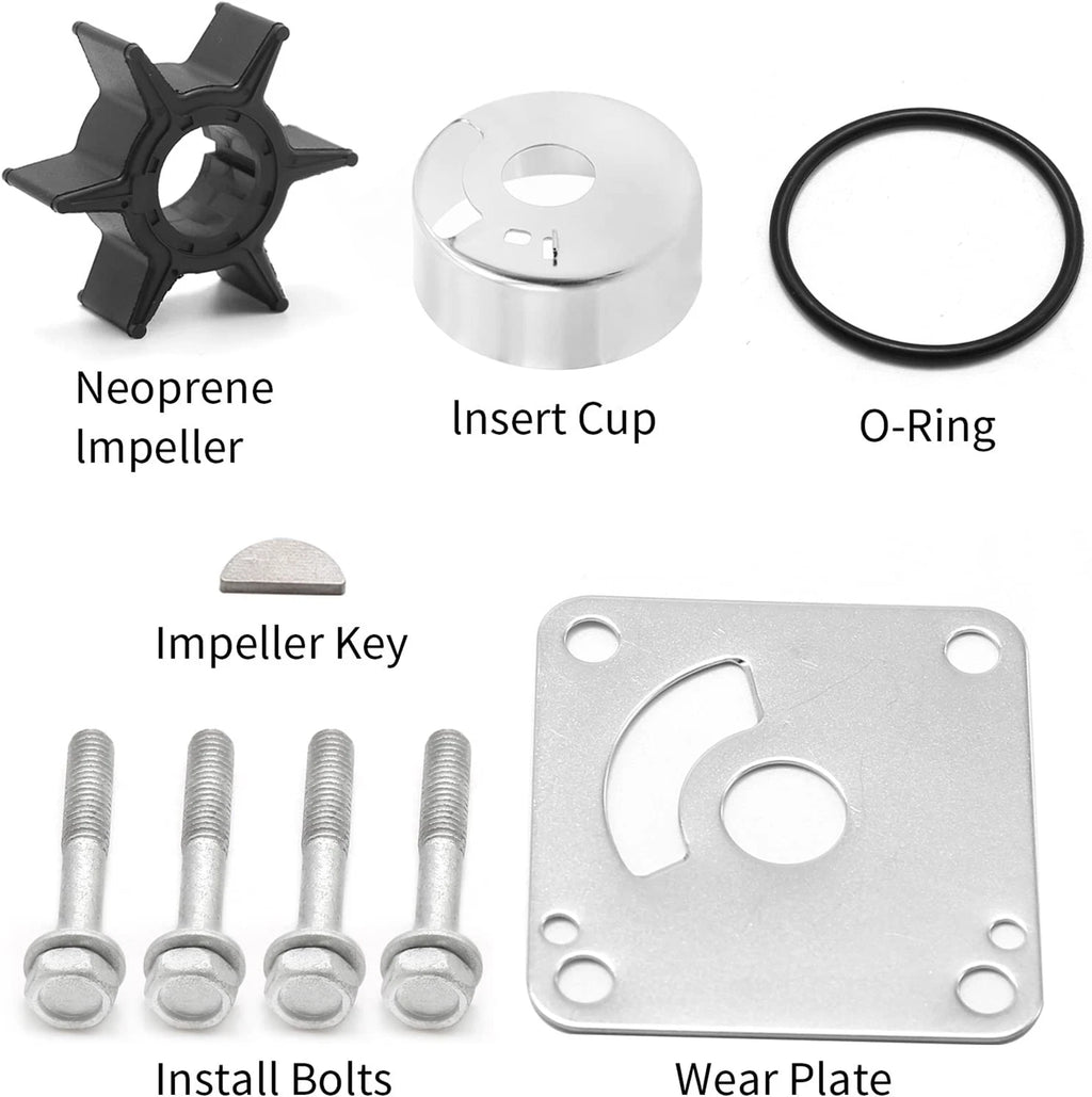 Water Pump Kit for Yamaha Outboard 25HP (1988–2009) 18-3431 6L2-W0078-00-00