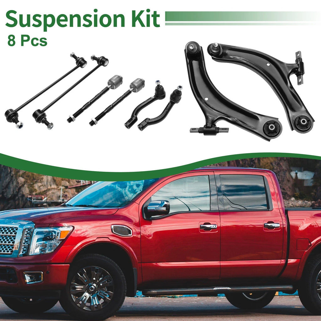 8pcs Front Suspension Control Arm Kit for Nissan Rogue Select (2014–2015)