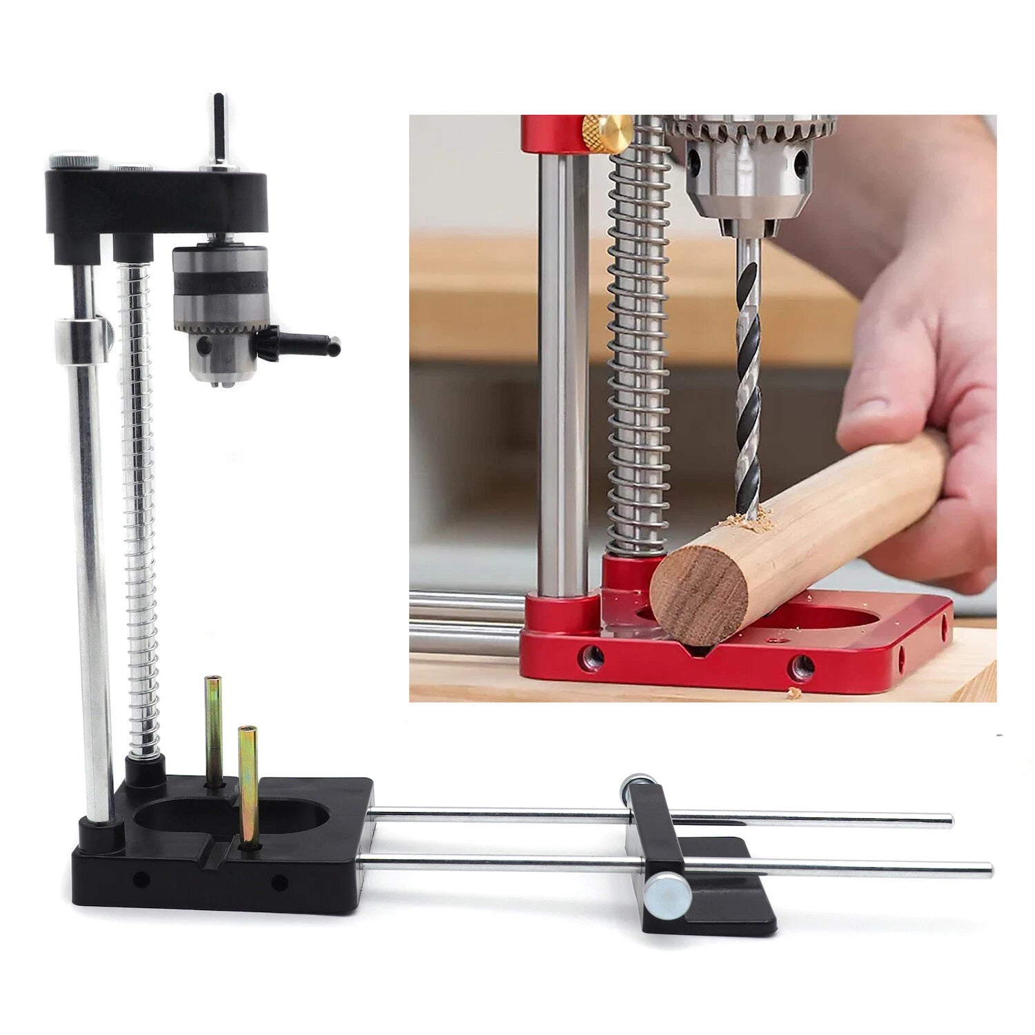 Drill Locator Tool for Woodworking (Black)